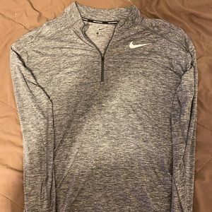 Nike running quarter zip gray